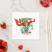 Supergirl macht alles besser als du serviette (Beispiel)