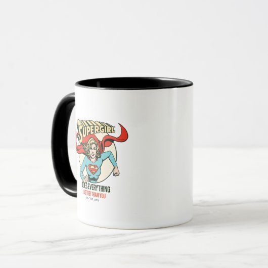 Supergirl macht alles besser als du tasse (Vorderseite Links)