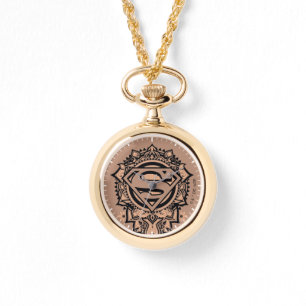 Supergirl Mandala Graphic Armbanduhr