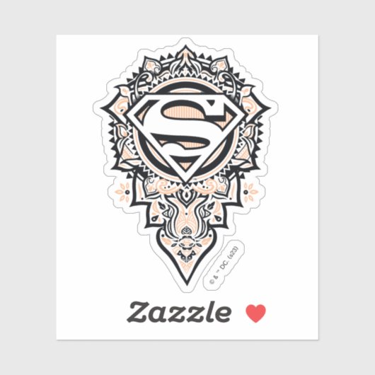Supergirl Mandala Graphic Aufkleber (Blatt)