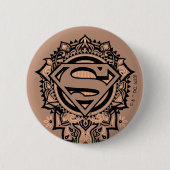 Supergirl Mandala Graphic Button (Vorderseite)