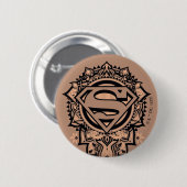 Supergirl Mandala Graphic Button (Vorne & Hinten)