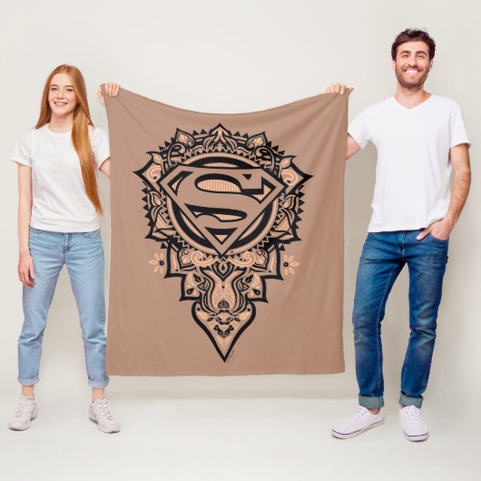 Supergirl Mandala Graphic Fleecedecke (Beispiel)
