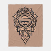 Supergirl Mandala Graphic Fleecedecke (Vorderseite)