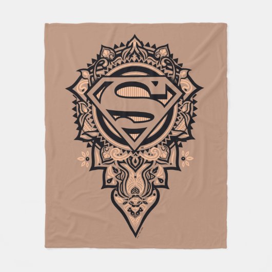 Supergirl Mandala Graphic Fleecedecke (Vorderseite)