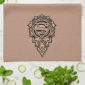 Supergirl Mandala Graphic Geschirrtuch (Gefaltet)