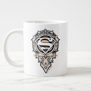 Supergirl Mandala Graphic Jumbo-Tasse