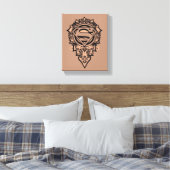 Supergirl Mandala Graphic Leinwanddruck (Insitu (Schlafzimmer))