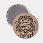 Supergirl Mandala Graphic Magnet (Vorderseite/Rückseite)