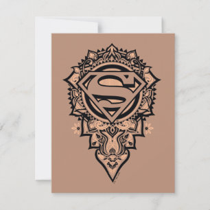 Supergirl Mandala Graphic Mitteilungskarte
