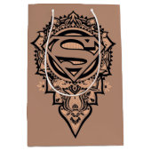 Supergirl Mandala Graphic Mittlere Geschenktüte (Vorderseite)