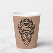 Supergirl Mandala Graphic Pappbecher (Rückseite)