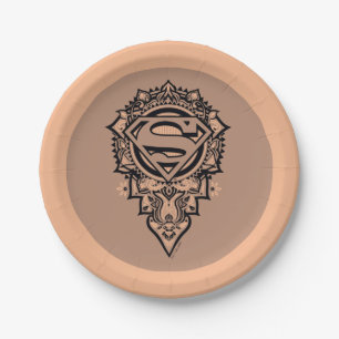 Supergirl Mandala Graphic Pappteller