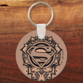 Supergirl Mandala Graphic Schlüsselanhänger (Vorderseite)