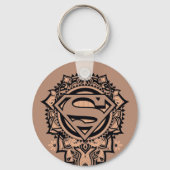 Supergirl Mandala Graphic Schlüsselanhänger (Rückseite)