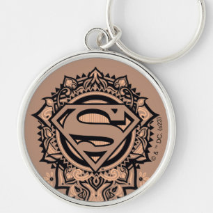 Supergirl Mandala Graphic Schlüsselanhänger