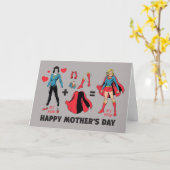 Supergirl | Meine Mama = Mein Held Karte (Gelbe Blume)