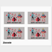 Supergirl | Meine Mama = Mein Held Rechteckiger Aufkleber (Blatt)