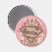 Supergirl Metropolis Ballett rosa Magnet (Vorderseite/Rückseite)
