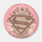 Supergirl Metropolis Ballett rosa Magnet (Vorne)