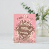 Supergirl Metropolis Ballett rosa Postkarte (Stehend Vorderseite)