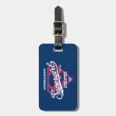 Supergirl Metropolis Sportathletik Grafik Gepäckanhänger (Vorderseite vertikal)