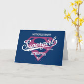 Supergirl Metropolis Sportathletik Grafik Karte (Gelbe Blume)