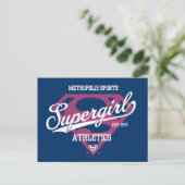 Supergirl Metropolis Sportathletik Grafik Postkarte (Stehend Vorderseite)