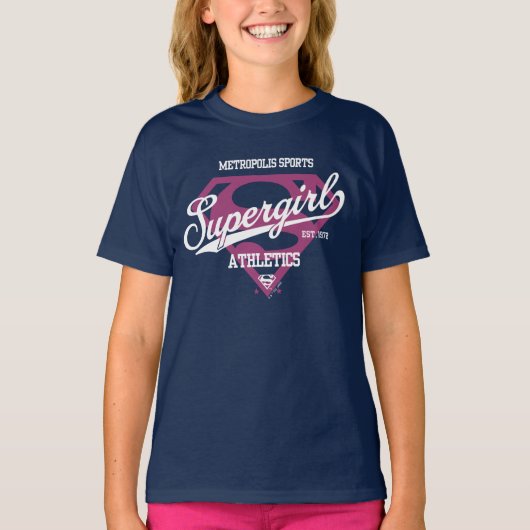 Supergirl Metropolis Sportathletik Grafik T-Shirt (Vorderseite)