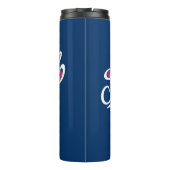 Supergirl Metropolis Sportathletik Grafik Thermosbecher (Rückseite)