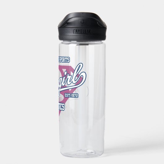 Supergirl Metropolis Sportathletik Grafik Trinkflasche (Rückseite)