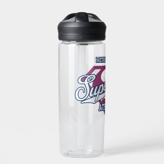 Supergirl Metropolis Sportathletik Grafik Trinkflasche (Vorderseite)