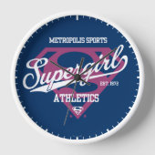 Supergirl Metropolis Sportathletik Grafik Uhr (Vorderseite)