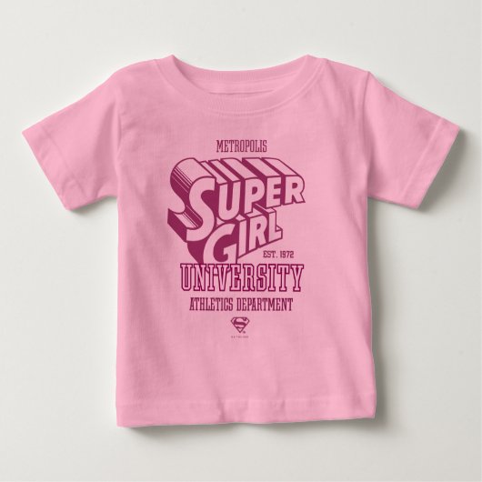 Supergirl Metropolis University Athletics Dept. Baby T-shirt (Vorderseite)