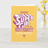 Supergirl Metropolis University Athletics Dept. Karte (Gelbe Blume)