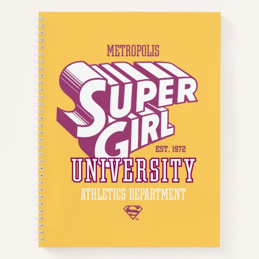 Supergirl Metropolis University Athletics Dept. Notizblock (Vorderseite)