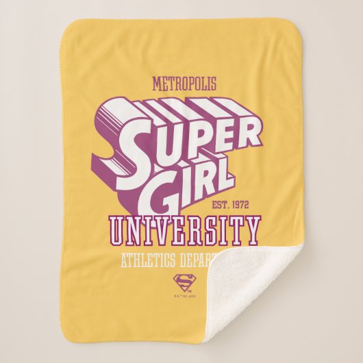 Supergirl Metropolis University Athletics Dept. Sherpadecke (Vorderseite)