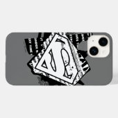 Supergirl Newsprint S-Shield Case-Mate iPhone Hülle (Rückseite (Horizontal))