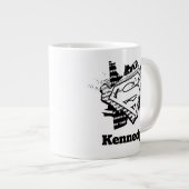 Supergirl Newsprint S-Shield Jumbo-Tasse (Vorderseite Rechts)