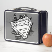 Supergirl Newsprint S-Shield Metall Brotdose (Beispiel)
