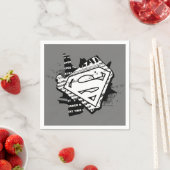 Supergirl Newsprint S-Shield Serviette (Beispiel)