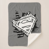 Supergirl Newsprint S-Shield Sherpadecke (Vorderseite)