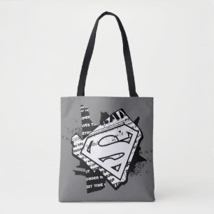 Supergirl Newsprint S-Shield Tasche
