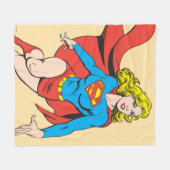 Supergirl on the Move Fleecedecke (Vorderseite (Horizontal))