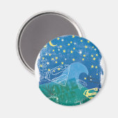 Supergirl One World Magnet (Vorderseite/Rückseite)