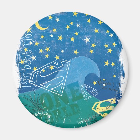 Supergirl One World Magnet (Vorne)