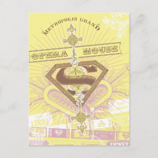 Supergirl Opera House Yellow Postkarte (Vorderseite)