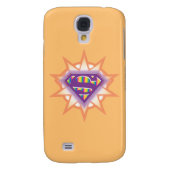Supergirl Orange Sternexplosion Case-Mate Samsung Galaxy Hülle (Rückseite)