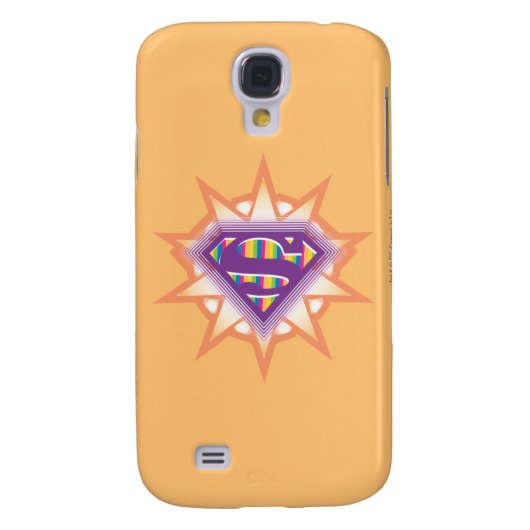 Supergirl Orange Sternexplosion Case-Mate Samsung Galaxy Hülle (Rückseite)