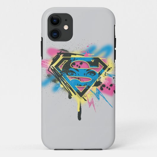 Supergirl Paint and Spills Case-Mate iPhone Hülle (Rückseite)